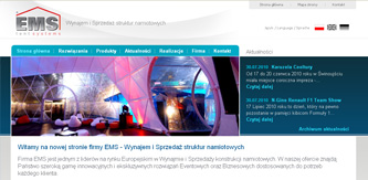 EMS Polska -  wynajem i sprzedaż struktur namiotowych
